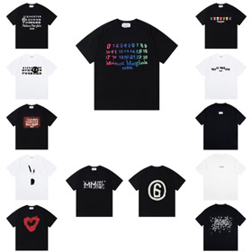 Maison Margiela Number Print Short Sleeve T-shirt-6652  